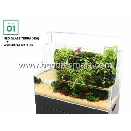 ADA DOOA Neo Glass Terra (H36cm) - Elegant Terrarium for Aquatic